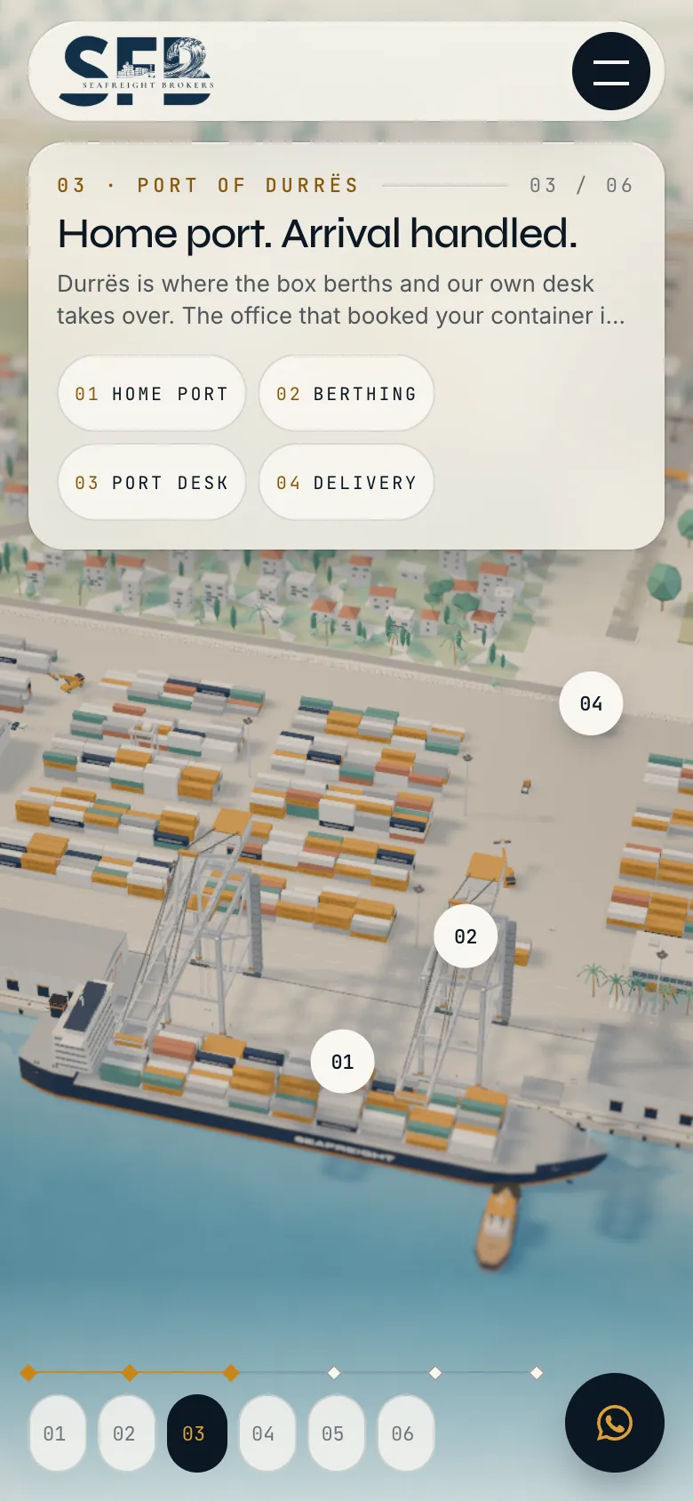 Mobile: la terza tappa del mondo (porto di Durazzo)