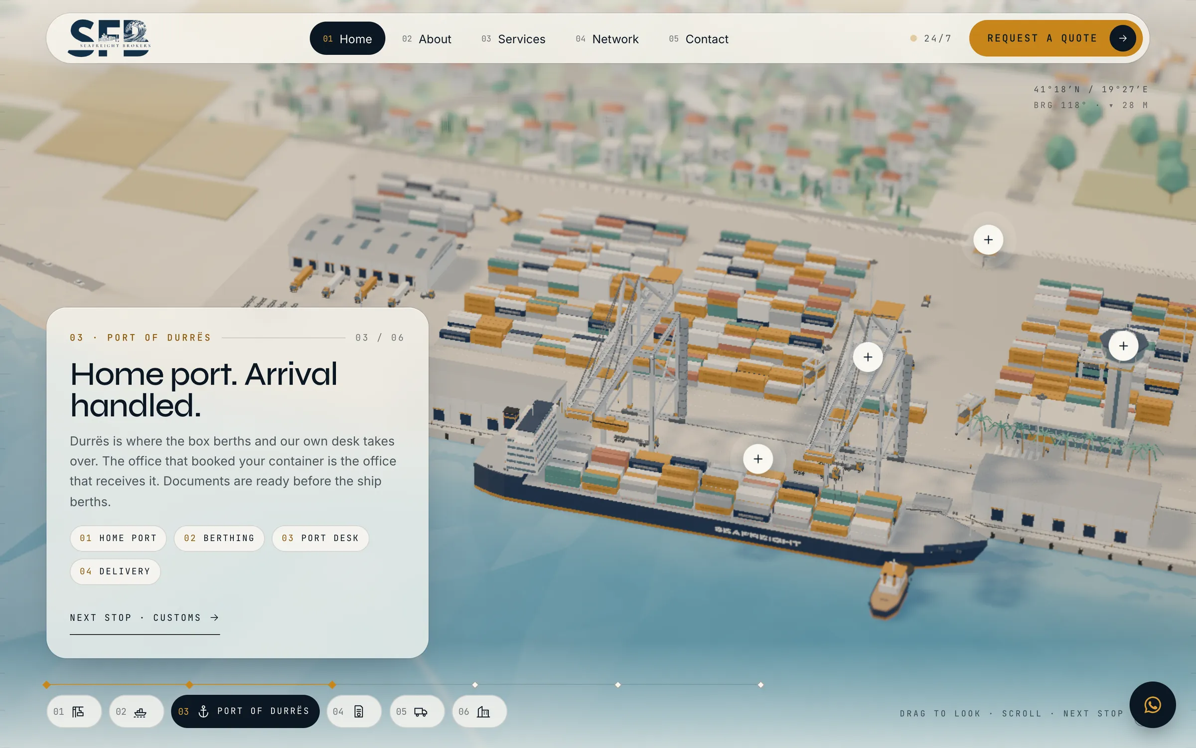 Tappa 3: porto di Durazzo