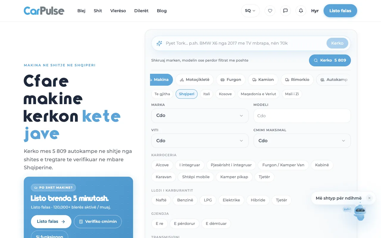 CarPulse: a car marketplace run as a system
