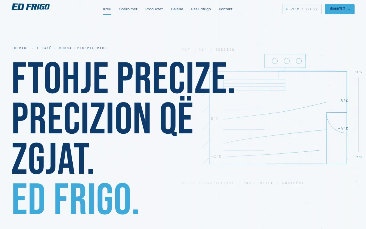 Edfrigo: a clear site for cold rooms